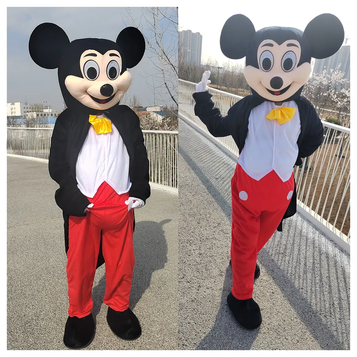 New adult mascot Easter cartoon rabbit Mickey Mouse mascot costume