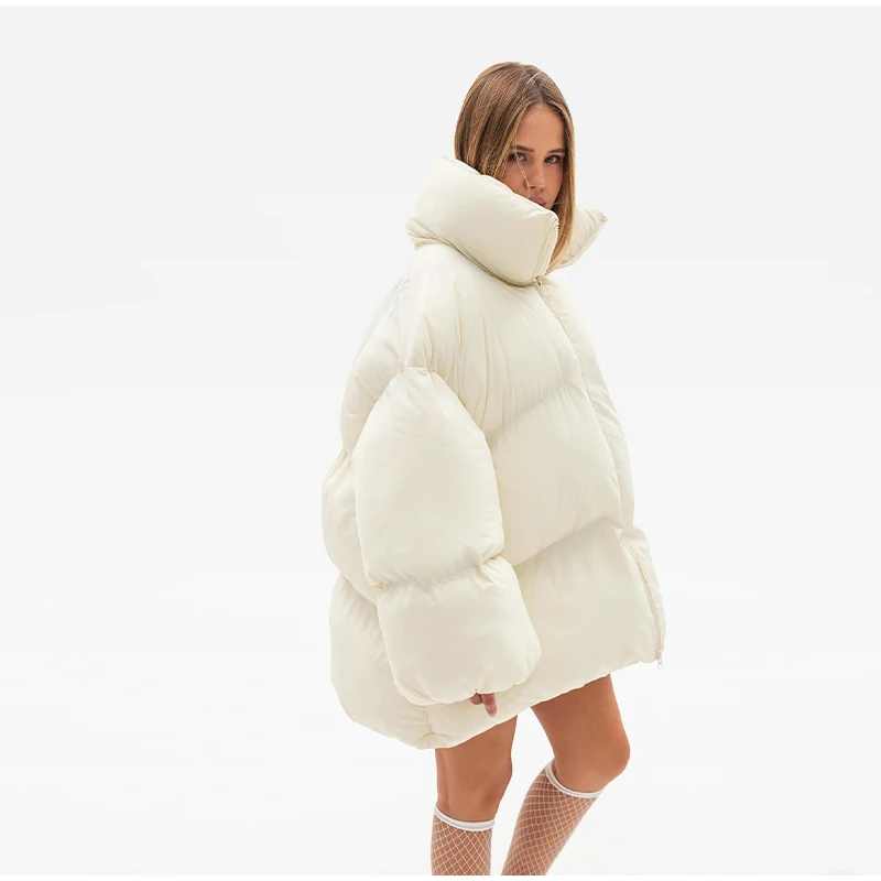 Karierte Pufferjacke für Damen, modisch, abnehmbare Kapuze, Krawatte, Schal, volle Ärmel, Mantel, 2025, Herbst-Winter-Dame, täglich, lässige Oberbekleidung – Detail 12