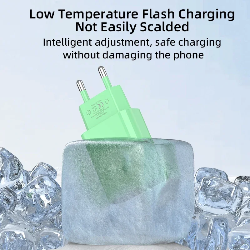 Caricatore da muro USB 5V 2A Adattatore di alimentazione per caricabatterie per telefono cellulare a ricarica rapida da 10W per iPhone Samsung Xiaomi Huawei Spina di ricarica UE/USA - immagine 4
