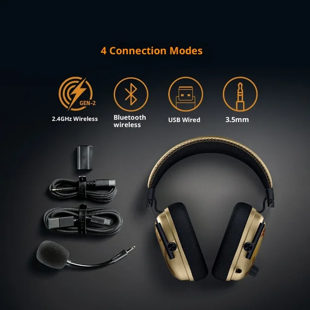 V3 Pro&CS2 Co-Branded Bluetooth Wireless Gaming Headphone Active Noise Cancellation with Detachable Microphone 3