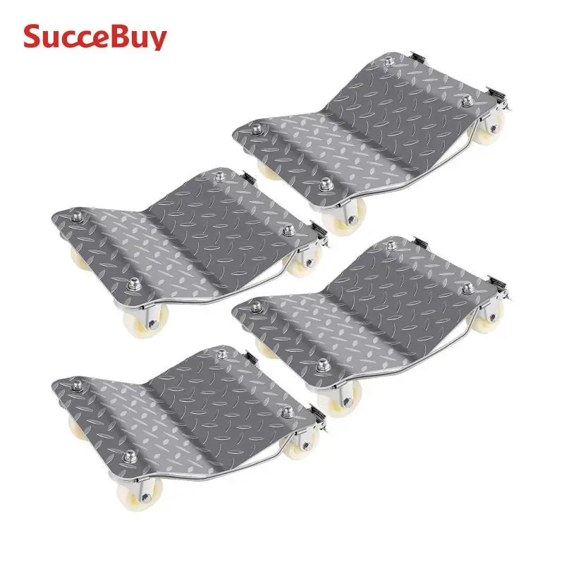 Vehicle Wheel Dollies SucceBuy Vehicle Positioning Wheel Dollies 680Kg Per Dolly 2Pcs Car Wheel Dollies Car Skate Dolly Van Positioning Garage Jack