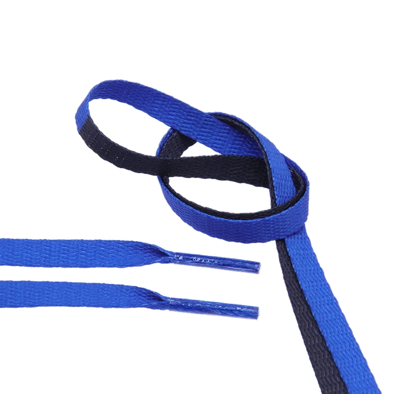 Weiou 180cm Length Air Joint Named Two Tone Flat Shoelaces Black White Beige Red Splice Bootlace For Sneakers Sports Shoe Laces