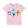 Summer New Octonauts Boy Girl Print Cotton T-shirt Fashion Short Sleeve O-neck Boy's Funny Tee Top Gift For Kids Clothing 4