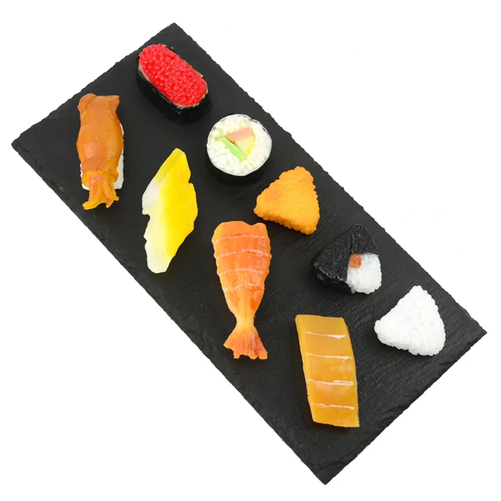 fake food props store shop decoration Abalone Scallop Sea Urchin shrimp rice squid Salmon fish Roe Slices simulation sushi