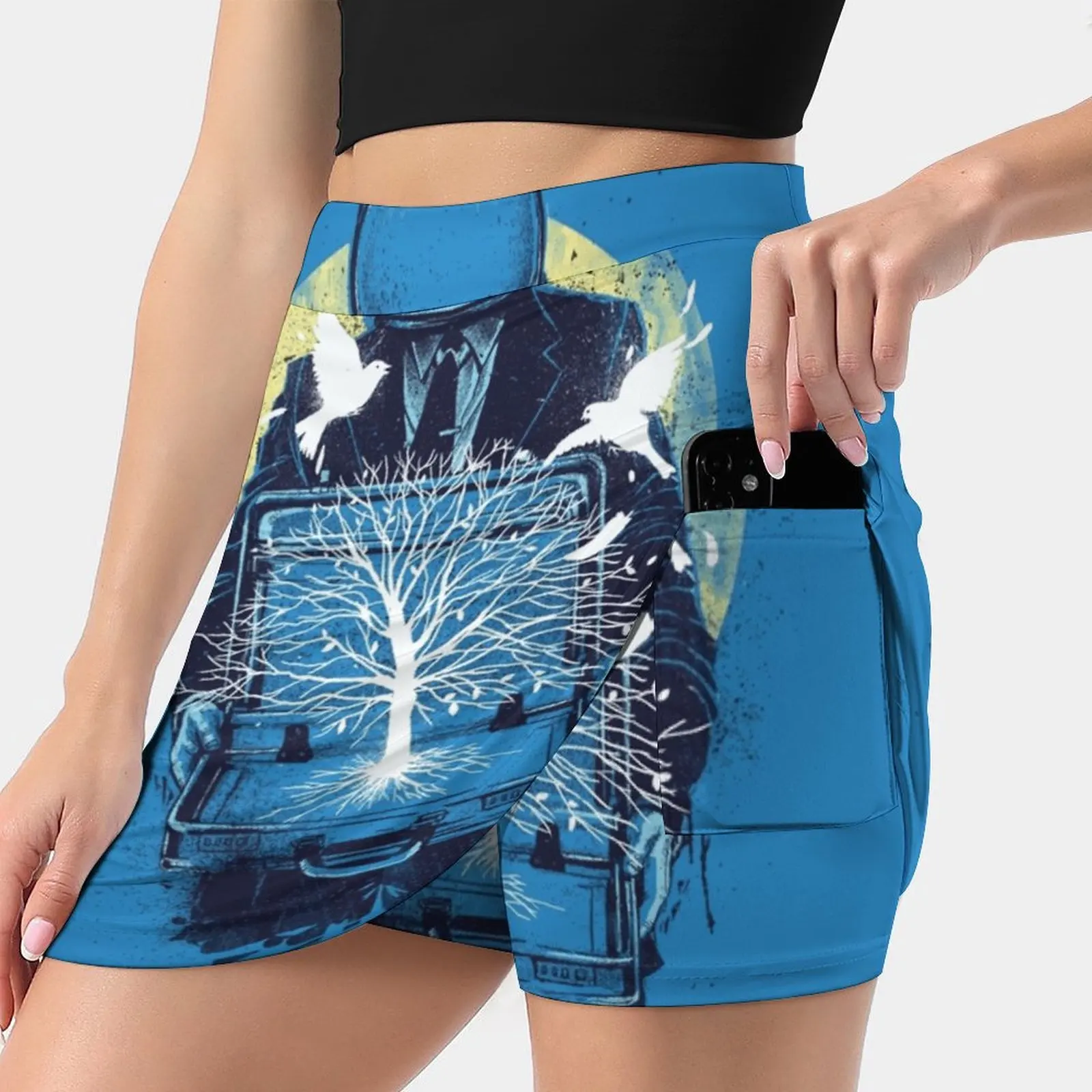 Una Nuova Vita Gonna Da Donna Gonne Estetiche Gonne Corte Di Nuova Moda Hope Tree Door Gate Light Bright Future Birds Sky Clouds