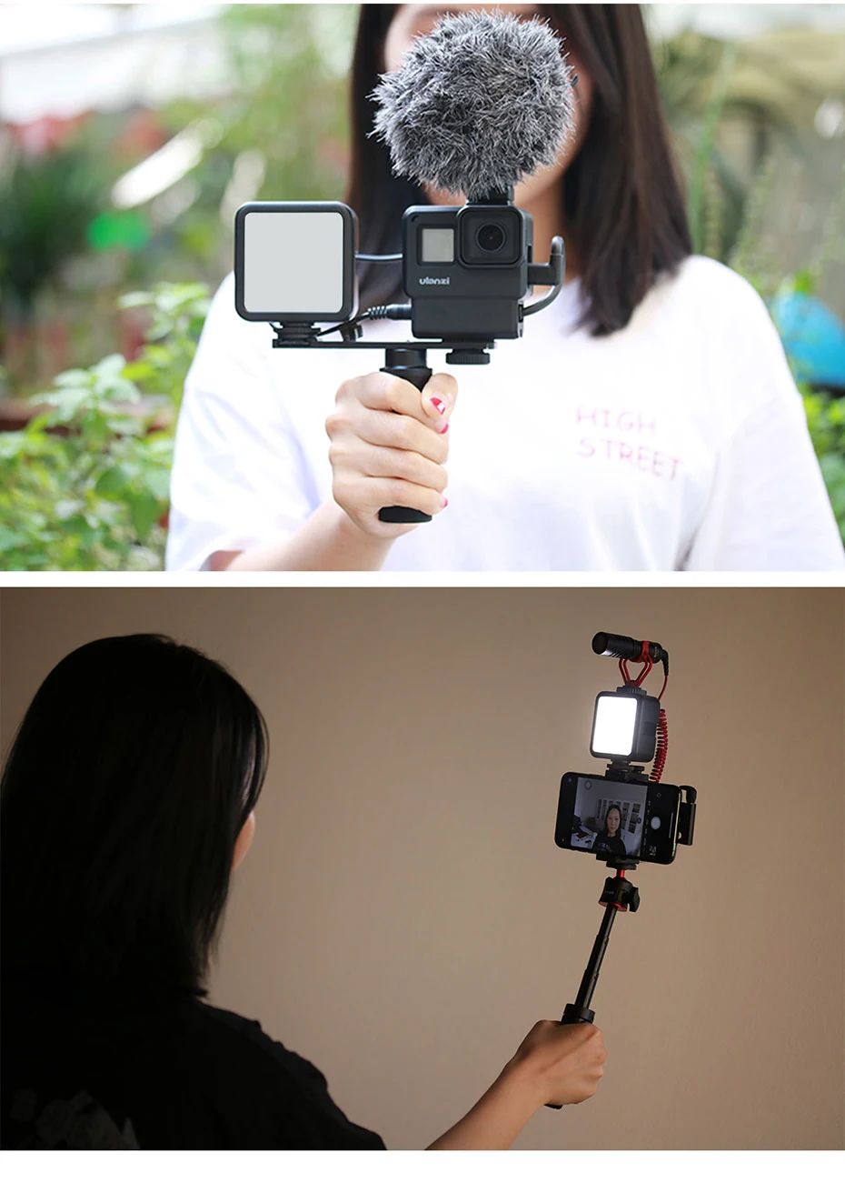 VL49 Mini LED Video Light 2000mAh CRI 95+ 5500K Portable Photography Vlogger Fil