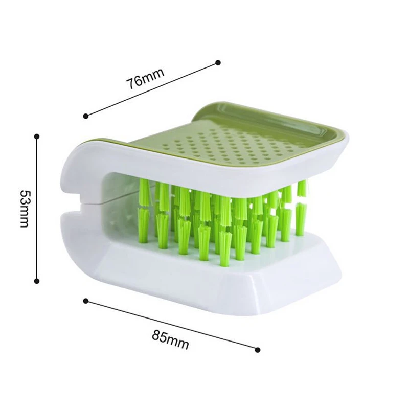 Non-slip Blade Brush, Knife Cleaner, U-shaped, Abs Cutlery Cleaner