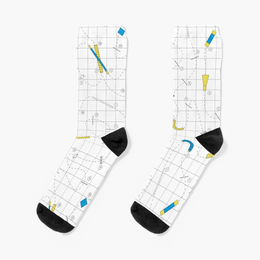 Dog Agility Course Map - Dog Sports Competition Agility Dog Bandana Agility Socks Gift Socks Men'S Sports Socks Cute Socks