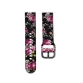 12 black pink flower
