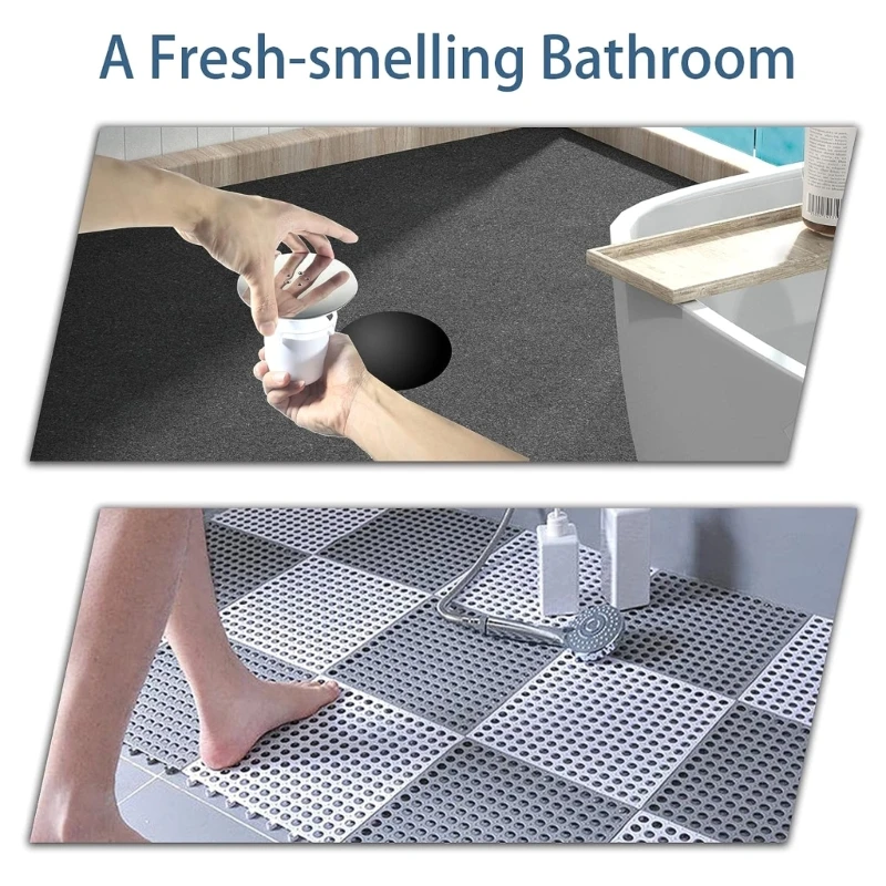 Shower Drain Cover Plastic Shower Waste Drain Cap Tube Plughole Cover G5AB shower drain cover shower water stopper silicone drain stopper drain stopper basin drain stopper hair catcher stopper drain pipe plug bathroom sink stopper bathroom sink plug washbasin drain plug