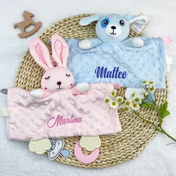 Personalized Embroidered Baby Security Blanket 1