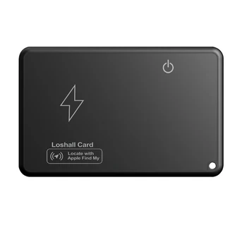 Wireless Charging GPS Locator Work with Apple Find My App Thin GPS Item Finder Smart Card Tracker for Luggage Tag Purse Passport 1