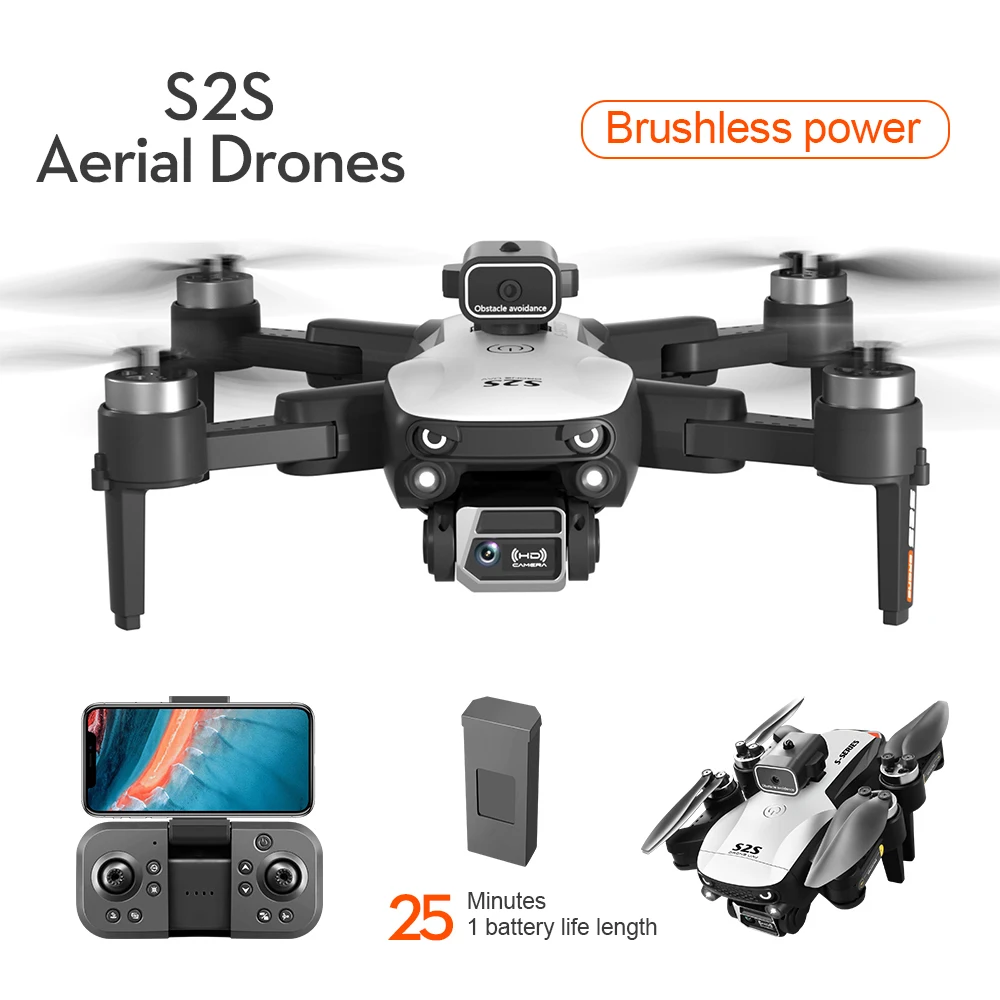 

S2S Brushless Drone 8K Professional HD Aerial Photography Dual-Camera Omnidirectional Obstacle Avoidance Quadrotor Drone
