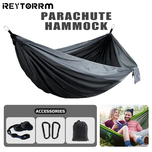 Camping Hammock 260x140cm Double Portable Hammock with 2 Tree Straps Lightweight Hammocks for Travel Beach Backyard Patio Hiking 1