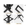 Firewood Rack Indoor for Fireplace Wood Storage,X-Shaped Firewood Log Holder OutdoorHeavy Duty Log Stacker Stand Storage Carrier 3