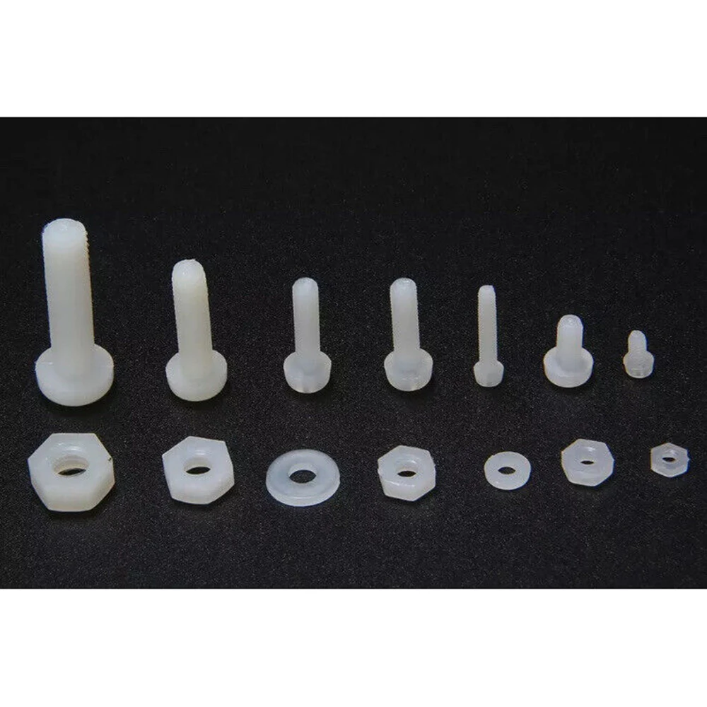 150Pcs Assorted M2 M2.5 M3 M4 M5 Nylon Plastic Hex Philips Screw Bolt Nut Spacer