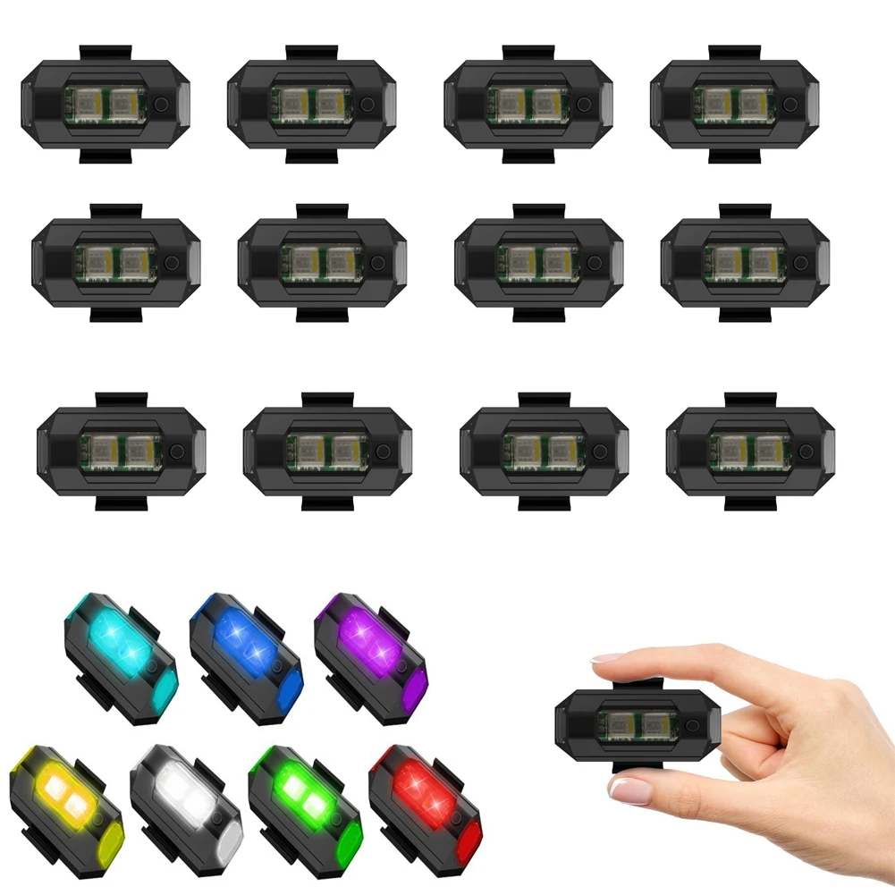 Led Anticollision Warning Light Universal 7 Colors Mini Signal Light
