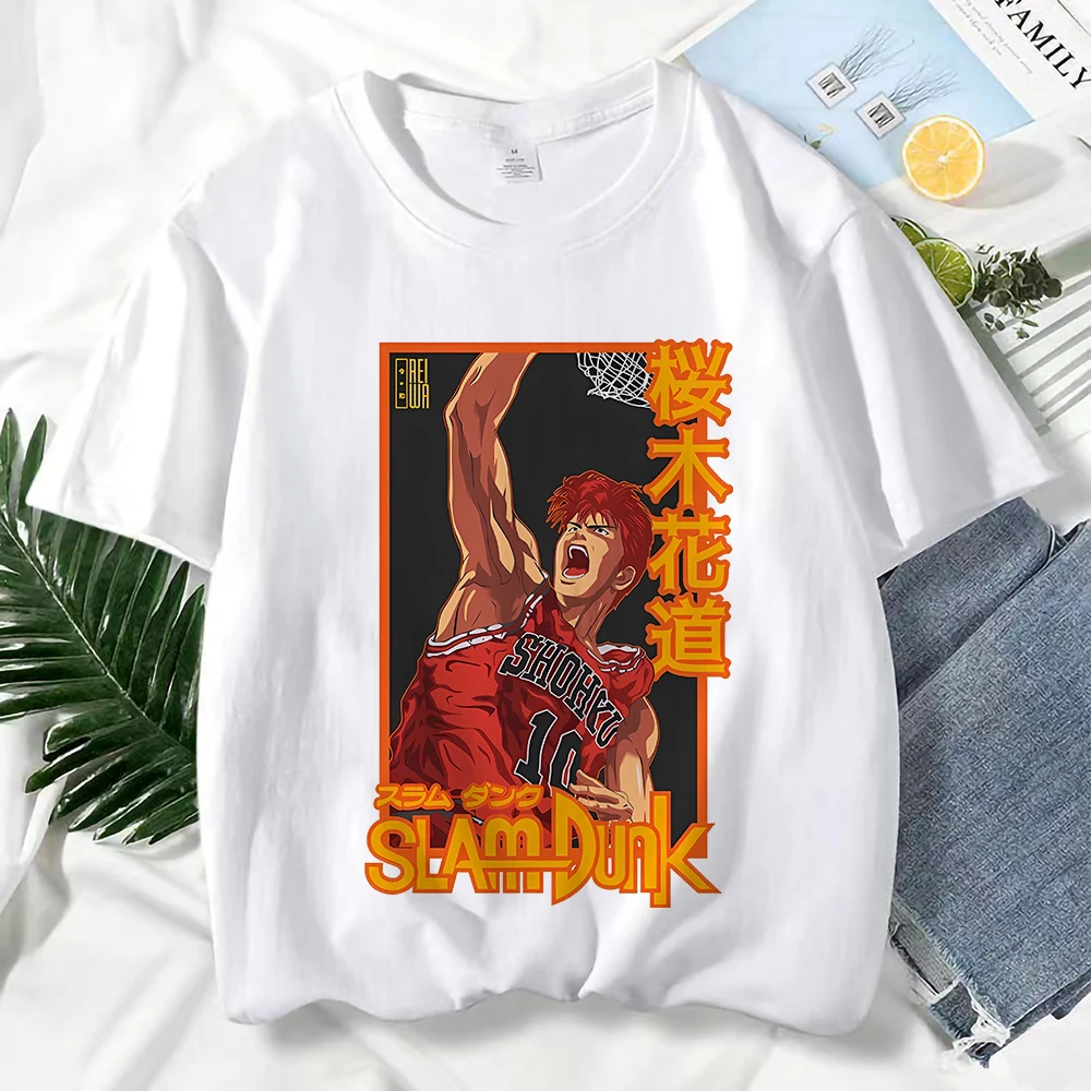 Japanese Anime Slam Dunk T Shirt Sakuragi Hanamichi Kaede Rukawa