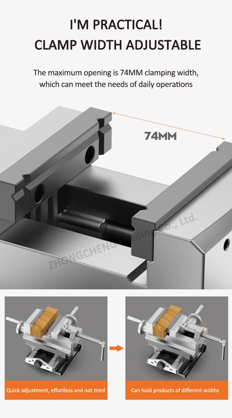 Vise wrench with double fine-tuning Precision Universal Industrial-grade Heavy-d