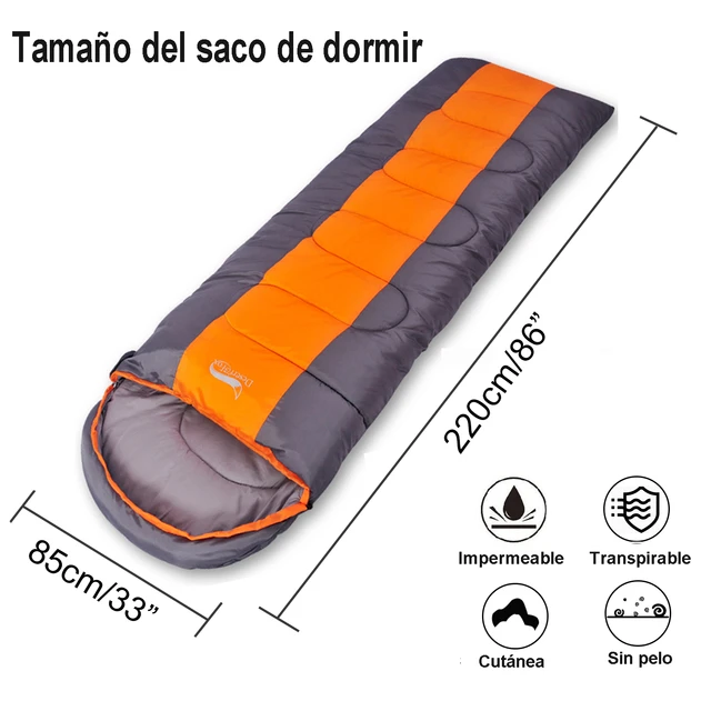 BSWolf-saco de dormir grande para acampar, saco ancho suelto ligero de 3  estaciones, tamaño largo para descanso de adultos, senderismo y Pesca -  AliExpress