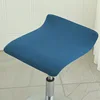 Cashier Chair Cover Seat Rotating Lifting Bench Cashier Bar Hotel Stool Cover Elastic Square Chair Office Swivel Chair Cover 3