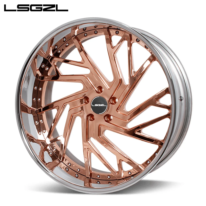 

for custom 2 piece 18 20 22 24 26 28 inch deep concave forged alloy oem wheel 5x127 5x120 5x114.3 5x130 5x112 polish Chrome whe