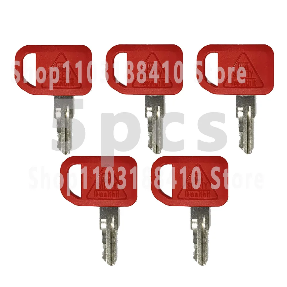 5PCS For John Deere Excavator Fit Graders Dozers Skid Steer JDR Key AR51481