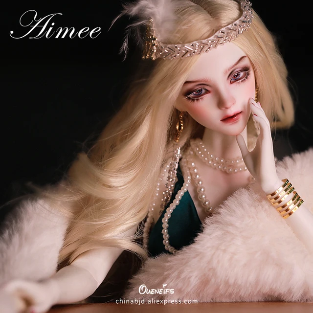 BJD Doll 1/4 Aimee Green Long Grace Dress Classic Delicate Makeup and Costumes Movie Heroine Art Toys ShugaFairy BJD 4