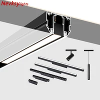 N6 Modern Recessed Magnetic Track Lights design led Lamp Magnetic Rail Ceiling System Indoor Track Lighting Rail Stretch ceiling 1
