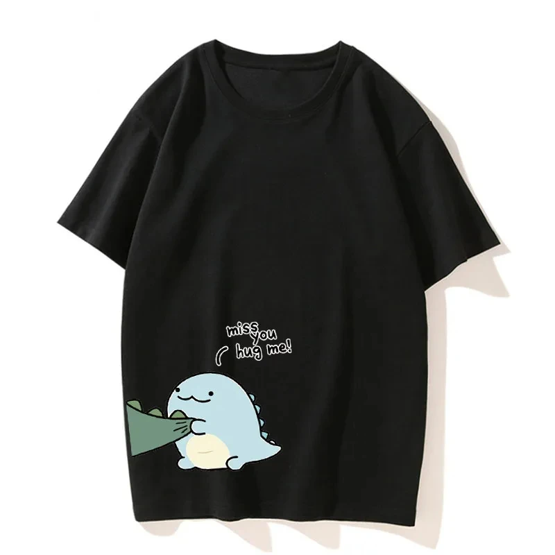 Couple Shirt Dinosaure Cute Dinosaur Couple T-Shirt For Husband