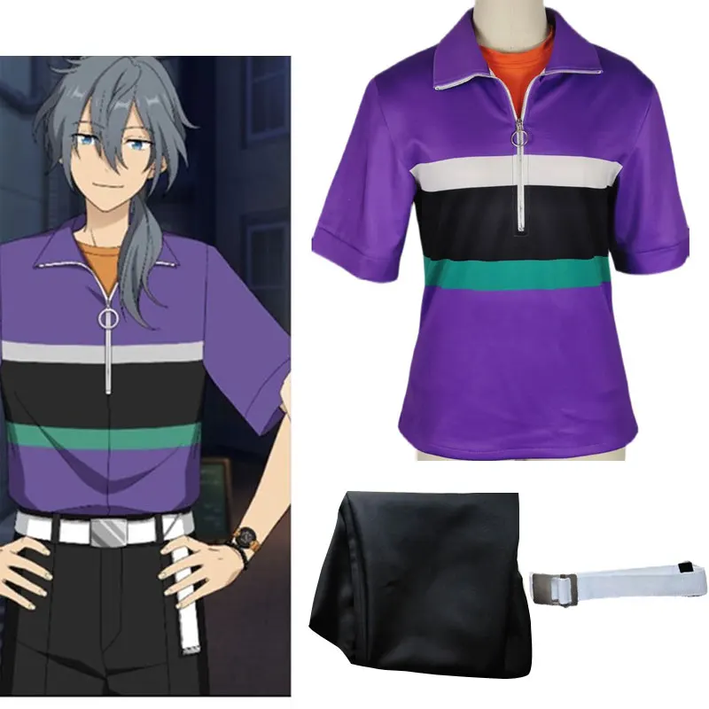 

Anime Ensemble Stars Cosplay Costume Shiina Niki Cosplay Tops Pants Belt Halloween Carnival Party Clothing Custom Made