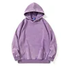 New Washed Retro Distressed Pure Cotton Hoodie for Men and Women, Solid Color Pullover, Fashionable Casual Hooded Sweatshirt 2