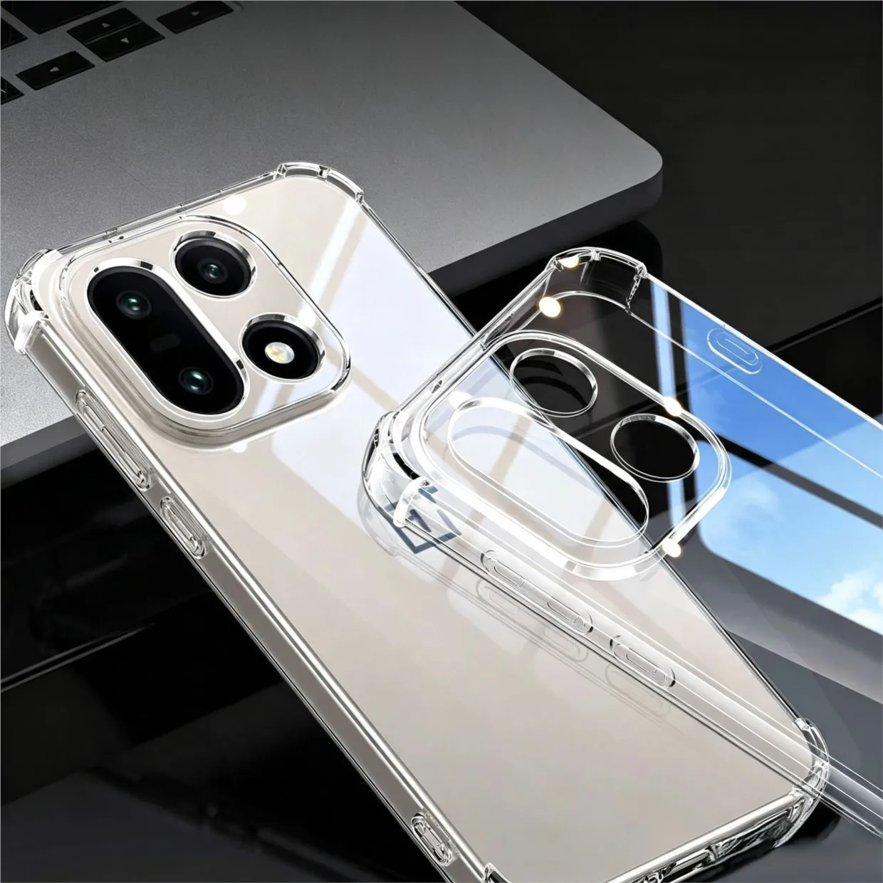 Ultra-Thin Transparent Shockproof Phone Case - Clear Protective Shell