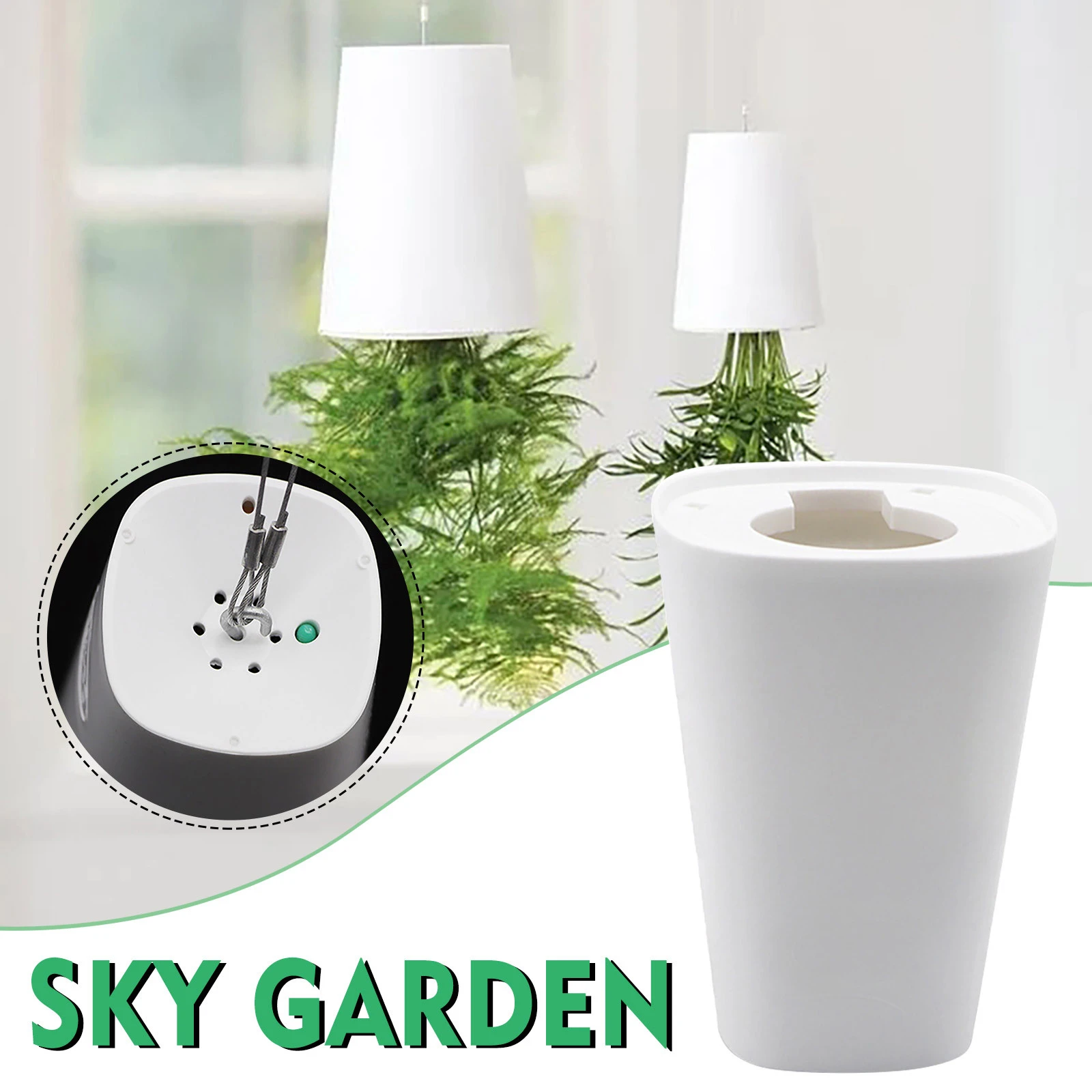 Maceta colgante para plantas al revés, maceta reciclada para cielo al para interior, Patio, césped jardín| AliExpress