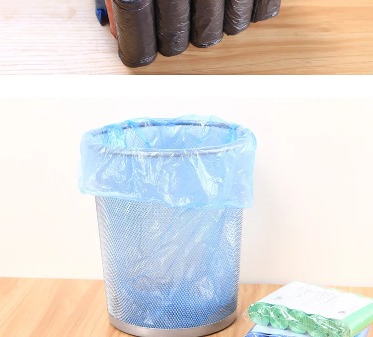 5 Rollows Trash Bags Storage Large Kitchen Drawstring Garbage Bags Black  Trash Bag, Fresh Clean Scene, 75pcs