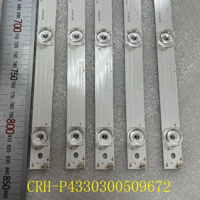 Strisce Di Retroilluminazione A Led 9Led Per Sharp Lc-43Ui8652E Lc-43Cuf8472Es Lc-43Cug8462Ks Lc-43Cug8461Ks Lc430Eqy-Shm1 Crh-P4330300509672