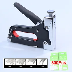 Light Duty DIY Nailing and Stapling Gun for Home Woodworking and Carpentry (800pcs No Remover)