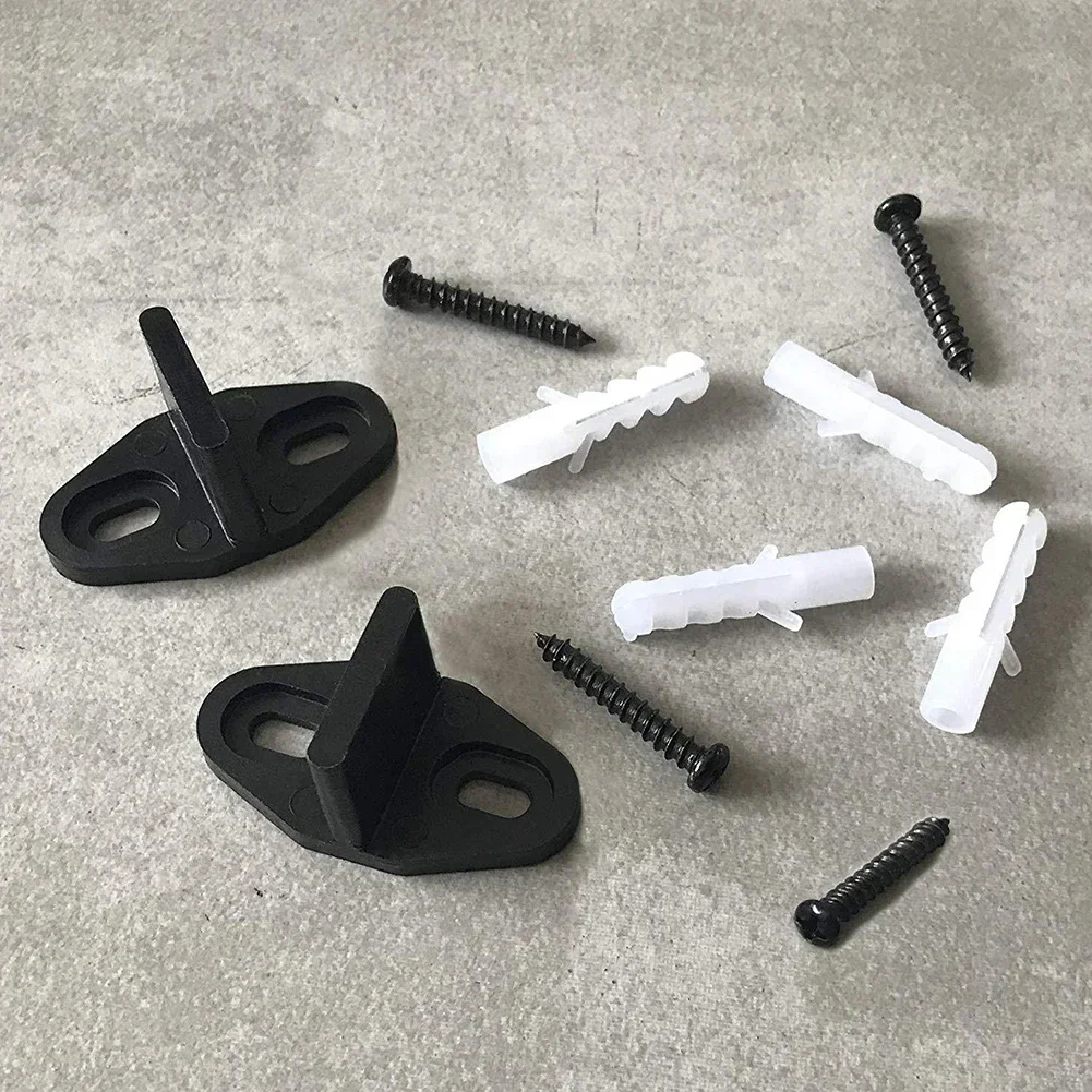 Sliding Door Roller Sliding Barn Door Guide 2pcs Sliding Barn Door Floor Guide Adjustable Stay Roller Bottom Sliding Door Hanger Rail Accessories Furniture Hardware