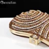 Queena Yan High-end Matching Women's Shoes with Diamond Hard Box Bag Popular in Nigeria Party Women's High Heels 4