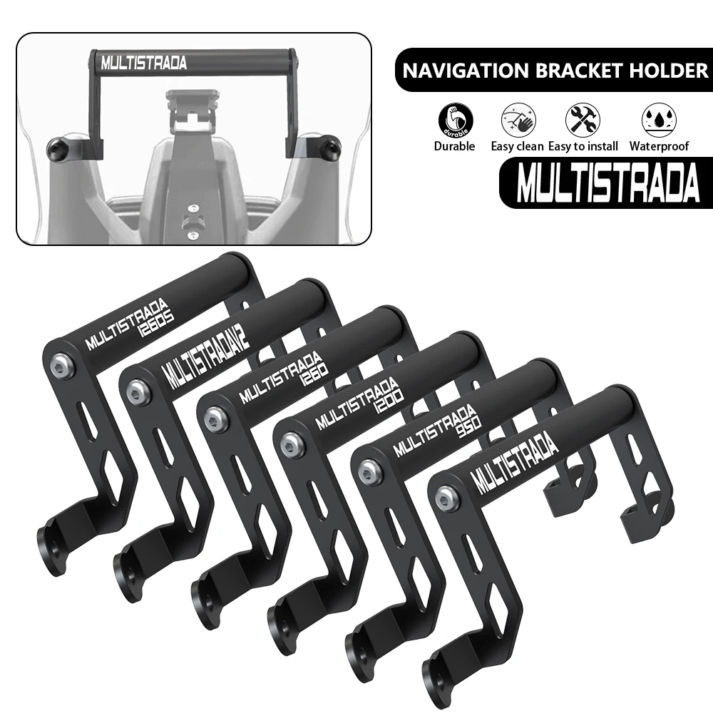 

For DUCATI MULTISTRADA 950 1200S MTS 1200 ENDURO Motorcycle Mobile Phone Stand Holder GPS Navigation Plate Bracket Accessories