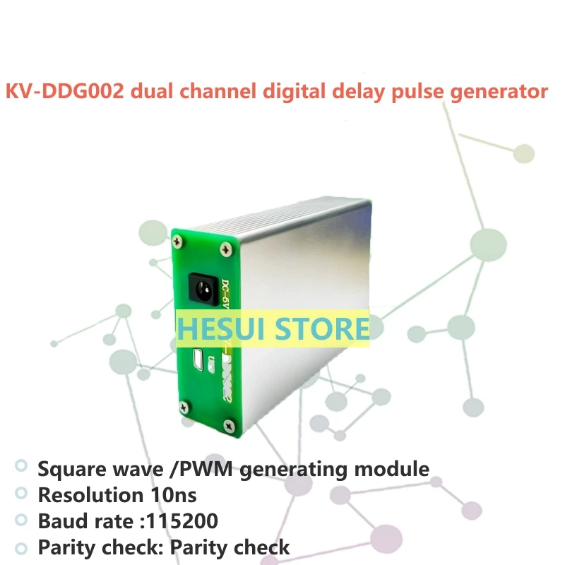 

KV-DDG002 High-speed narrow pulse digital delay DDG arbitrary PWM square wave signal generator module 10nS