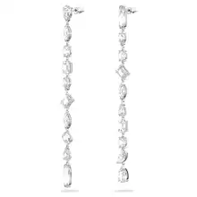  2023 Hot Sale New GEMA Water-drop Shaped Exquisite Long Brilliant Earrings Asymmetric Design Female Sweet Fairy Jewelry Gift 