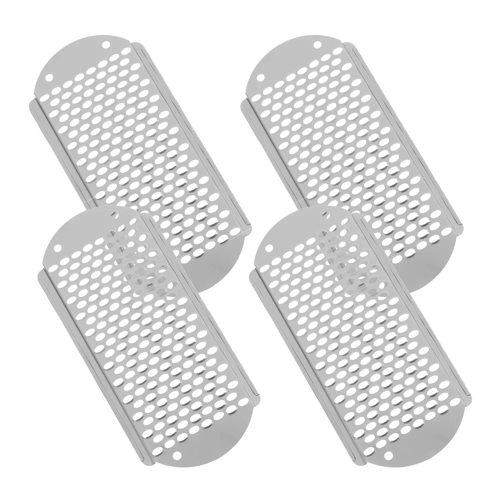 

4 Pcs Handheld Pumice Stone Razors Pedicure Tools for Feet Stainless Steel Foot Skin Scraper Grater Dead