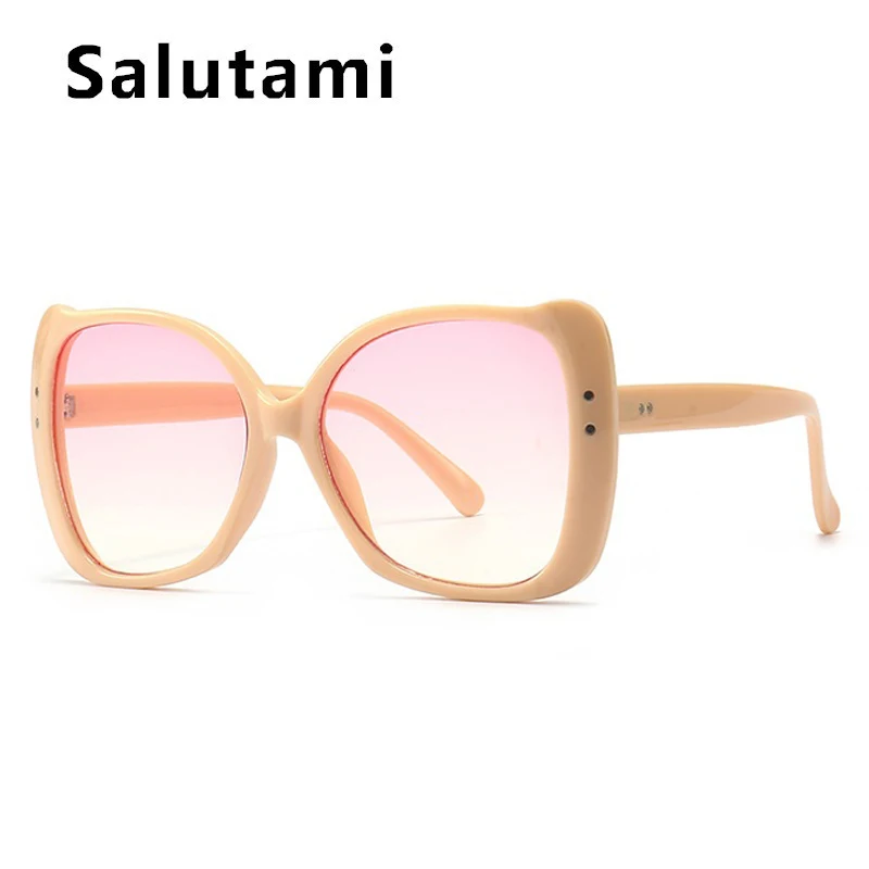 Oversize Butterfly Cat Eye Sunglasses For Women 2023 Brand Vintage Rivet Sun Glasses Big Frame Female Sexy Chic Shades_voghion.com