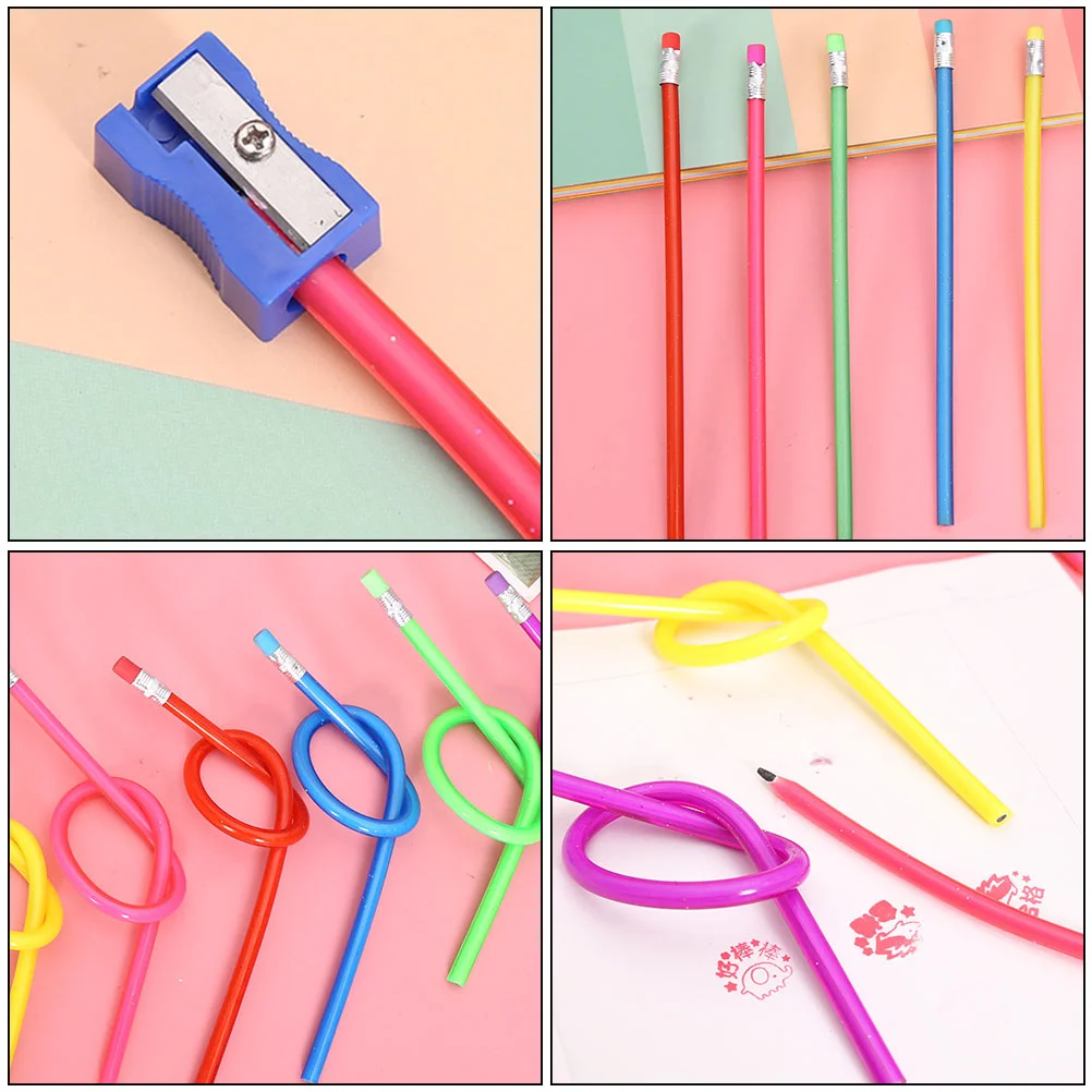 20 Pcs Stocking Stuffers Students Soft Flexible Pencils Novelty Gift Gifts Cool Fun Bendable Kids Taste Constantly Folding 3