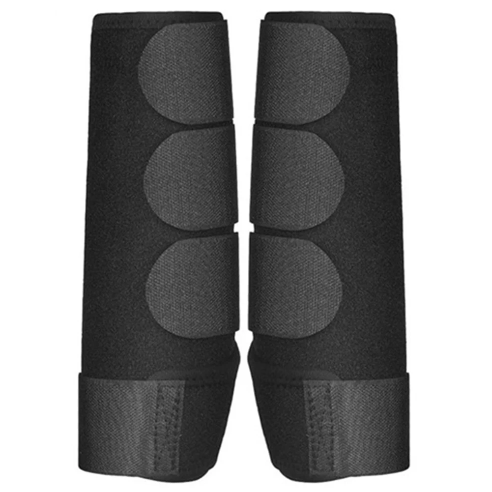 2pcs/set Front Hind Legs Guard Shock Absorbing Horse Leggings Adjustable Horse Sport Boots Set Equestrian Horse Racing Equipment 2