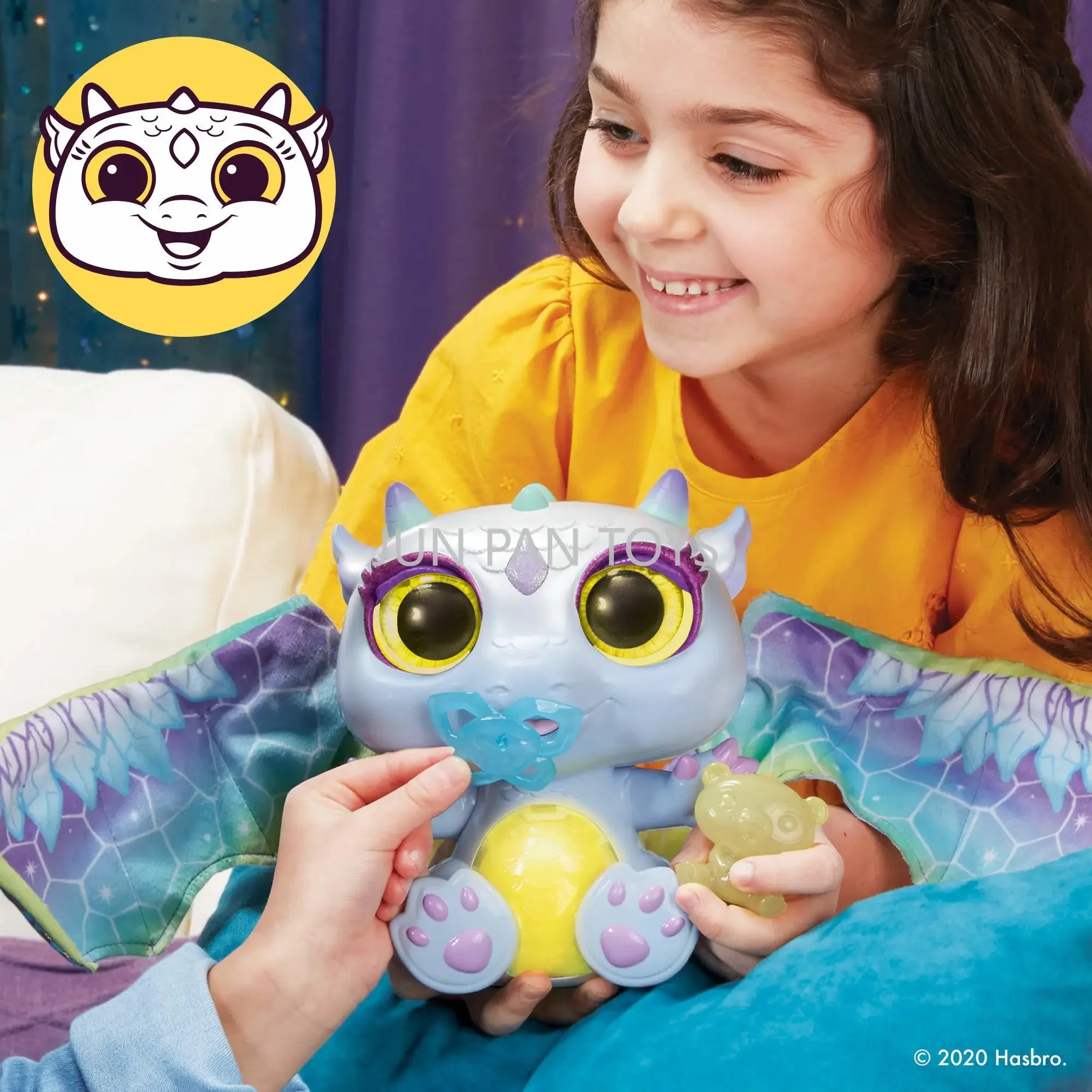 FurReal Friends Moodwings Snow Dragon Cute Electronic Interactive Pet Children's Toy with 50+ Sounds & Reactions Collection Doll 5