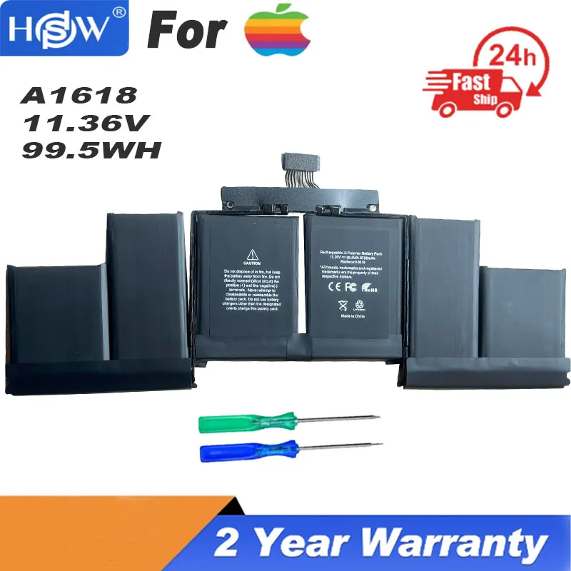 

Заводская батарея A1618 для Apple MacBook Pro 15 "Retina A1398 2015 год 020-00079 MJLQ2LL/A MJLT2LL/A 11,36 в Вт/ч A1618