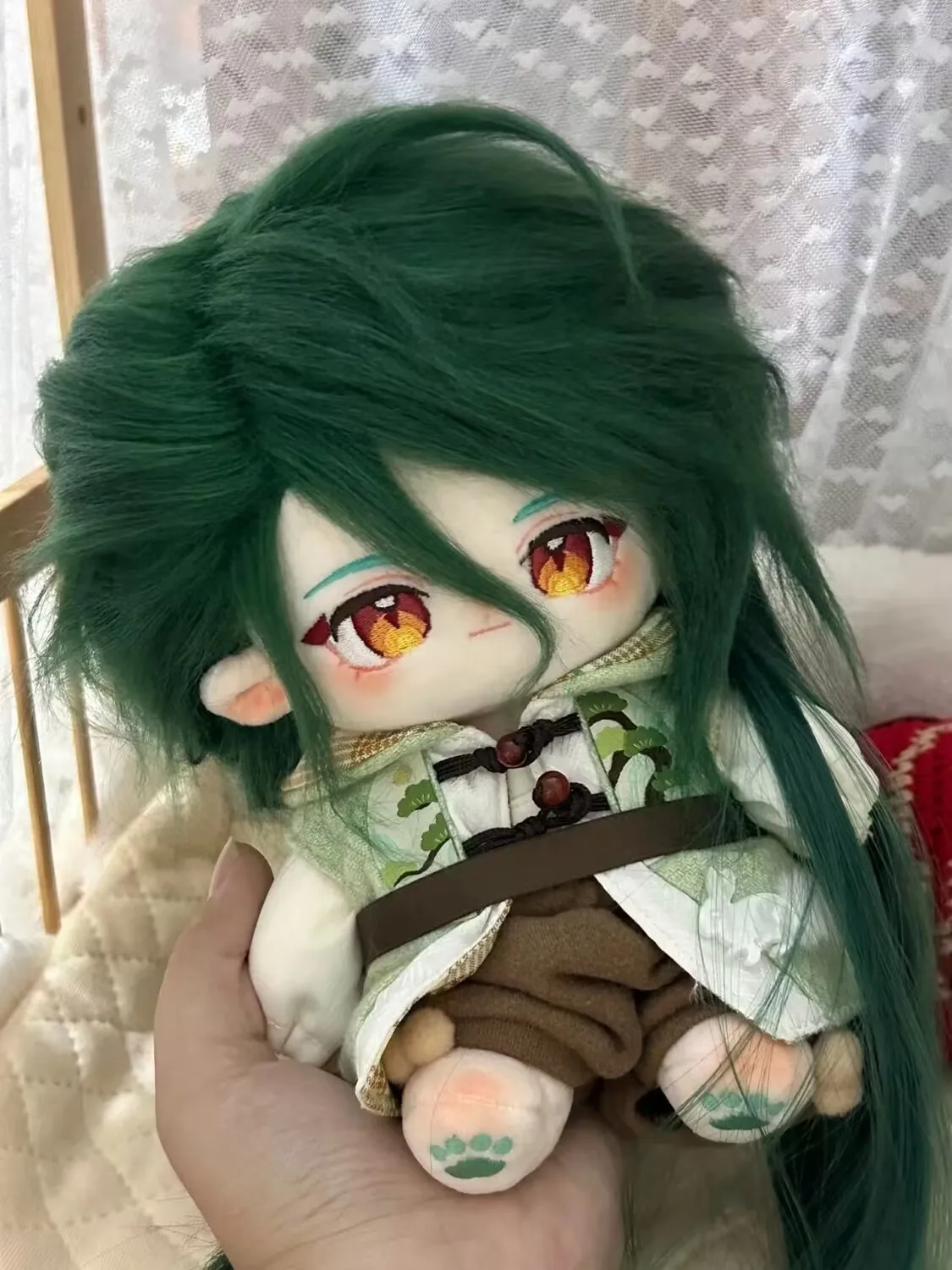 

Genshin Impact Baizhu Cute Plush Stuffed Doll Body Dress UP Cartoon Cotton 20cm Anime Cosplay Plushie Pillow Mascot Xmas Gift