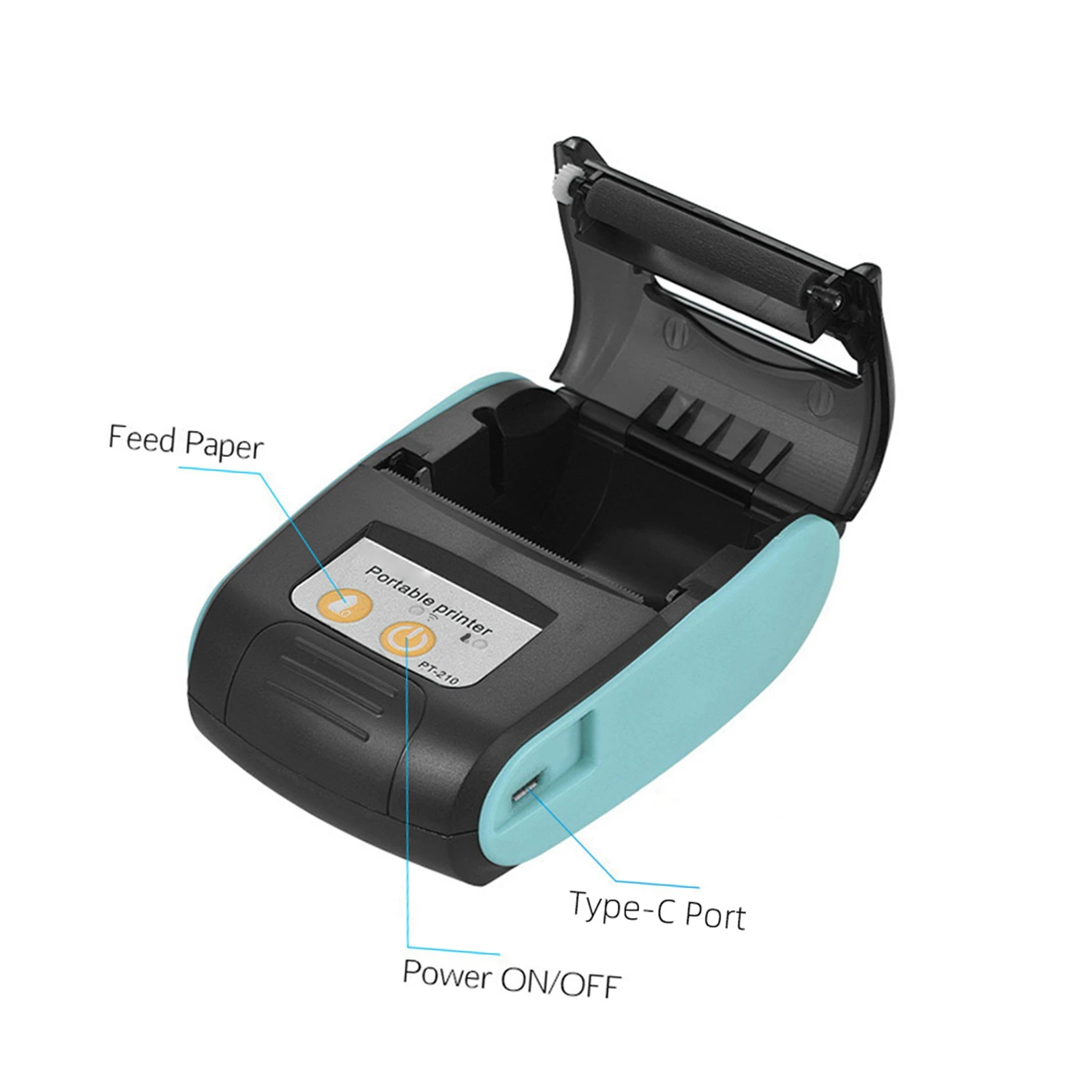 【Sale】PT-210 58MM Portable Thermal Printer Bluetooth Mini Thermal Printer for Android for IOS portable printer for iphone